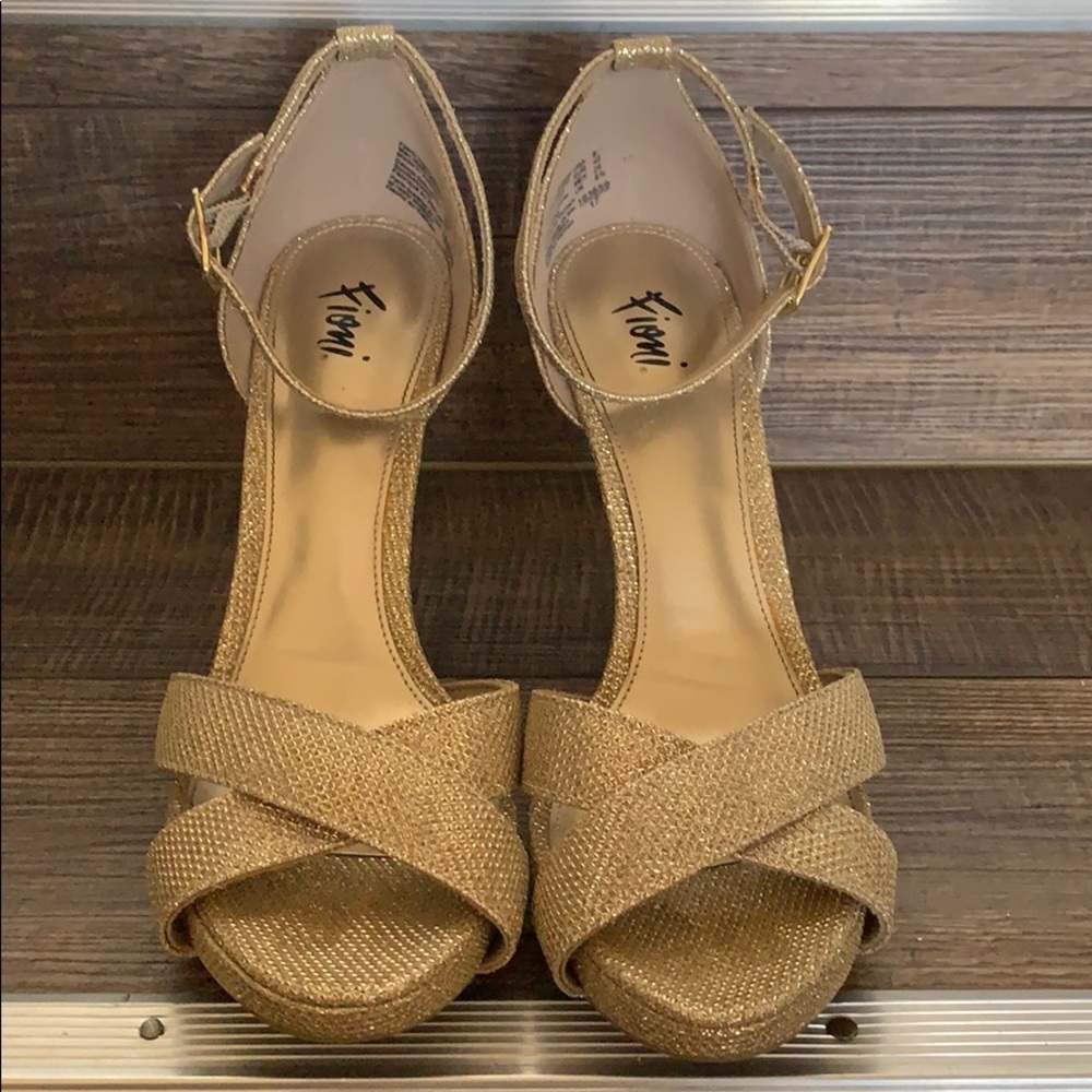 Sparkly Gold High Heels
